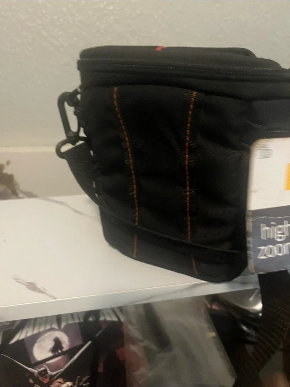 Aventura Black Camera Pouch with Shoulder Strap/Lowepro without strap. 2 Bags!